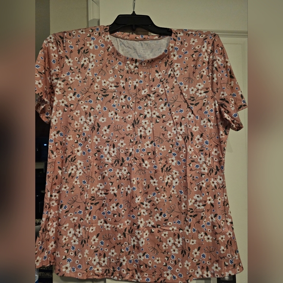 Kistore Womens Casual Crewneck Short Sleeve Shirt - Picture 3 of 3